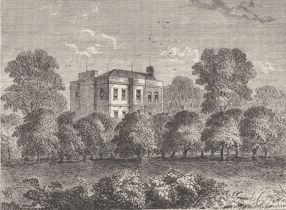 KING'S CROSS. Councillor Agar's House, Somers Town, in 1830. London c1880